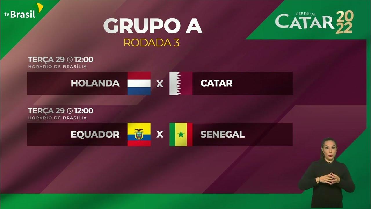 A agenda da Copa do Mundo no Catar, com 4 jogos diários durante 12