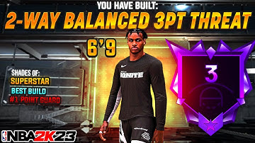 NEW “2-WAY BALANCED 3PT THREAT” IS THE BEST BUILD IN NBA 2K23! *NEW* BEST GAME-BREAKING BUILD!