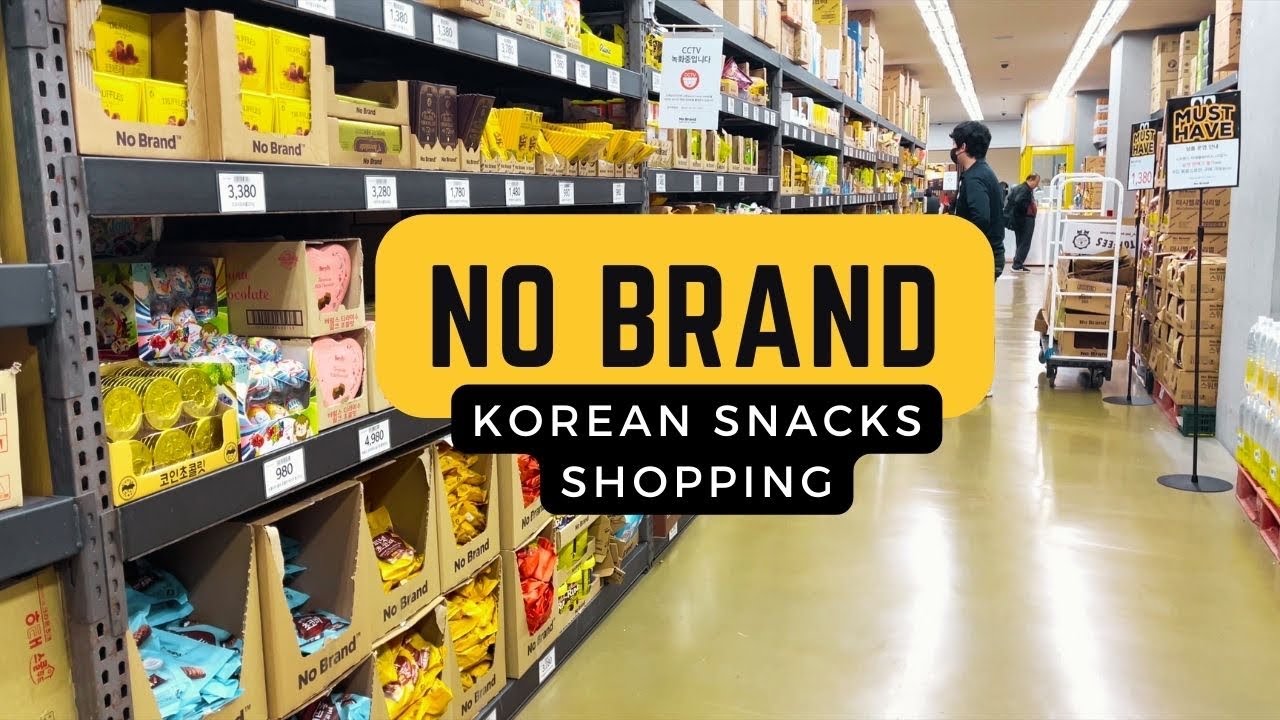 Korea No Brand Grocery Shopping- Seoul South Korea 