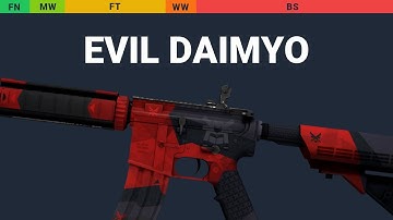 M4A4 Evil Daimyo - Skin Float And Wear Preview