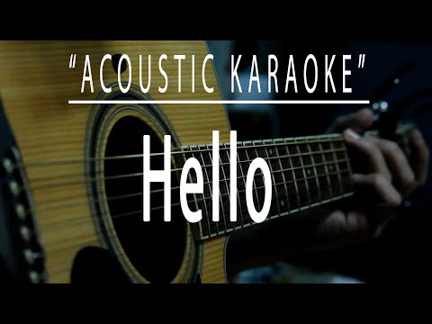 Hello - Acoustic Karaoke