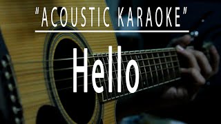 Hello - Acoustic karaoke (Lionel Richie)