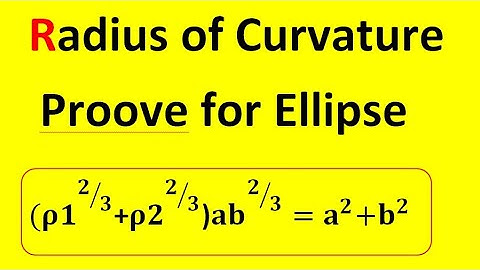 Radius of curvature of ellipse | important question bsc sem 1