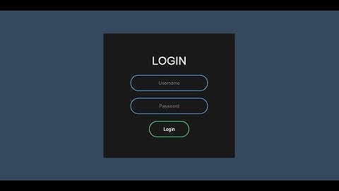 Cara Membuat Login Form Animation Menggunakan HTML CSS