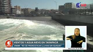 Onemi reporta caída de nieve en Colchane y vientos en zona costera de Tarapacá (29.05.2021)