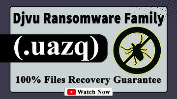 || SOLVED ✅🔘|| Uazq (.uazq) Djvu family ransomware virus - removal and decryption
