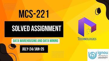 MCS-221 IGNOU Solved Assignment July-24/Jan2025 || MCA_NEW || Dalaltechnologies || WaveArt