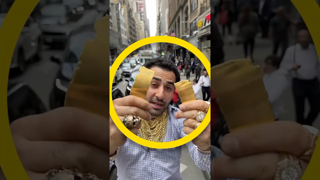 Rompe esta pieza de ORO en 2 para ver si vale el mismo Dinero!