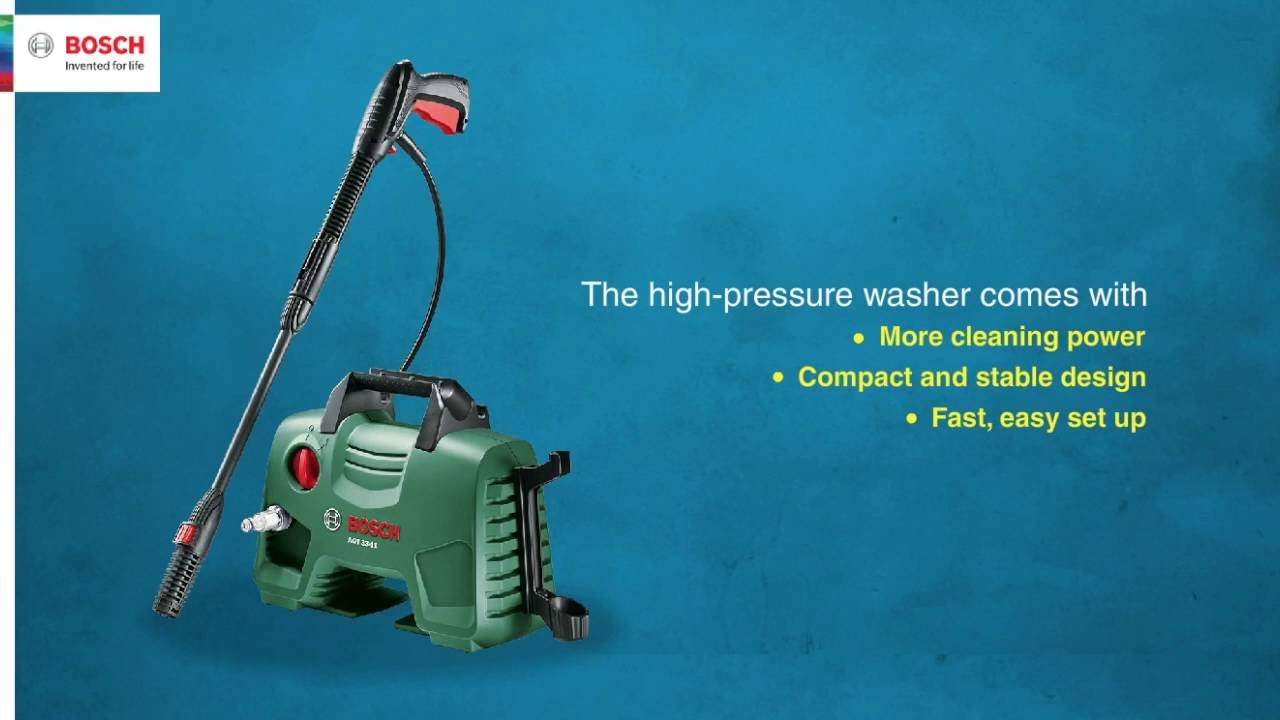 Aqt 33 11 Bosch Home And Car High Pressure Washer Youtube