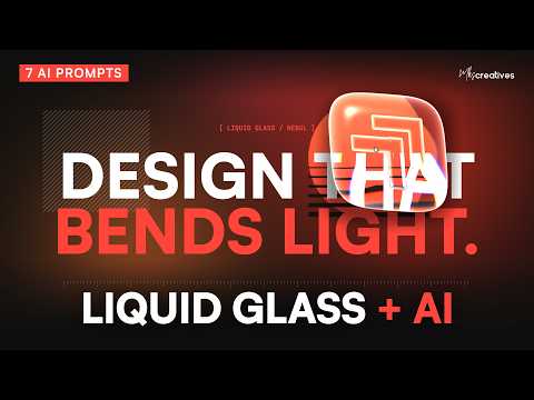 Build a Liquid Glass Hero That Reacts to Your Mouse (Three.js + AI)