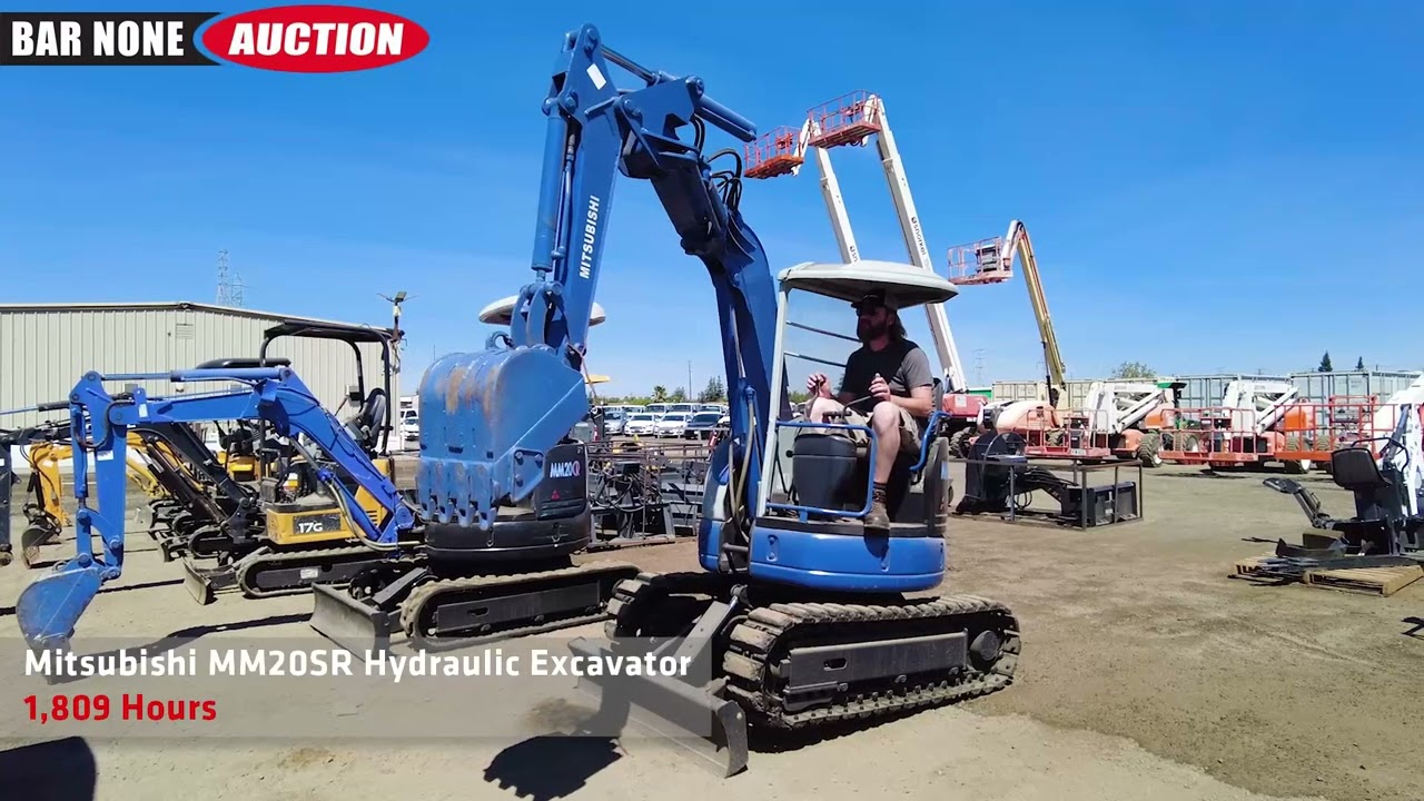 Mitsubishi MM20SR Hydraulic Excavator - YouTube