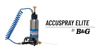 B&G AccuSpray Elite Sprayer Product Overview and Training