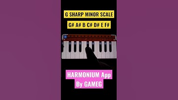 G Sharp Minor Scale in 6 Sec Harmonium 🎶🎵🎶 #shorts
