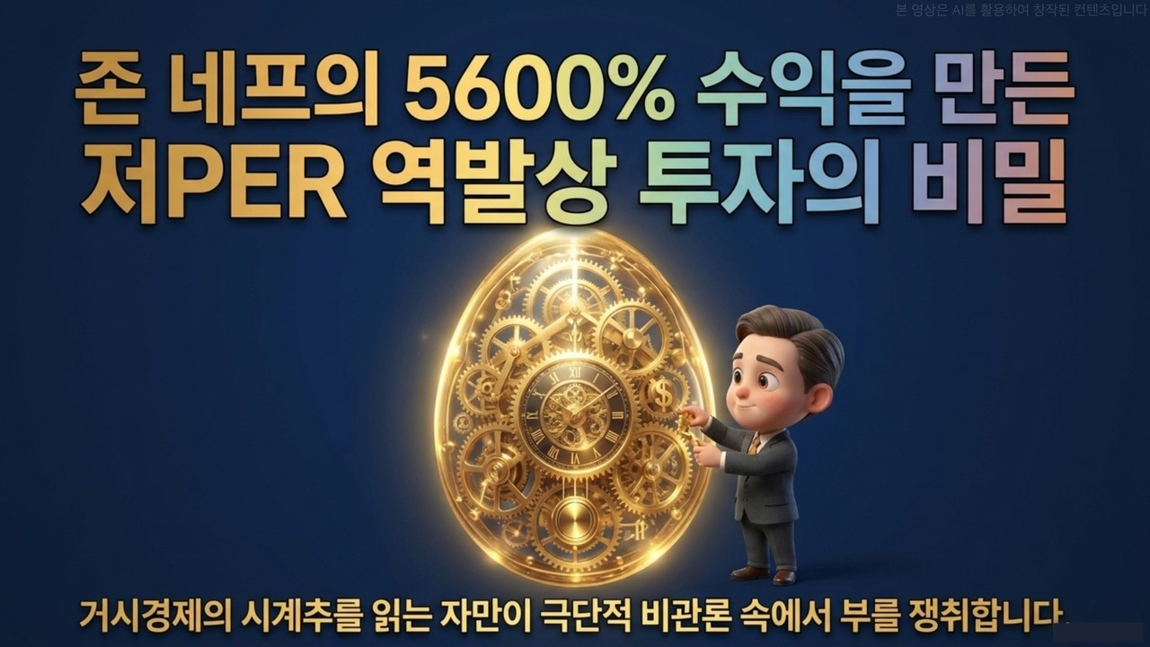 [충격] 5,600% 수익률의 전설 존 네프가 경고하는 하락장, 현금이 무적의 콜옵션인 이유 | 5600퍼센트 수익을 만든 역발상의 기술