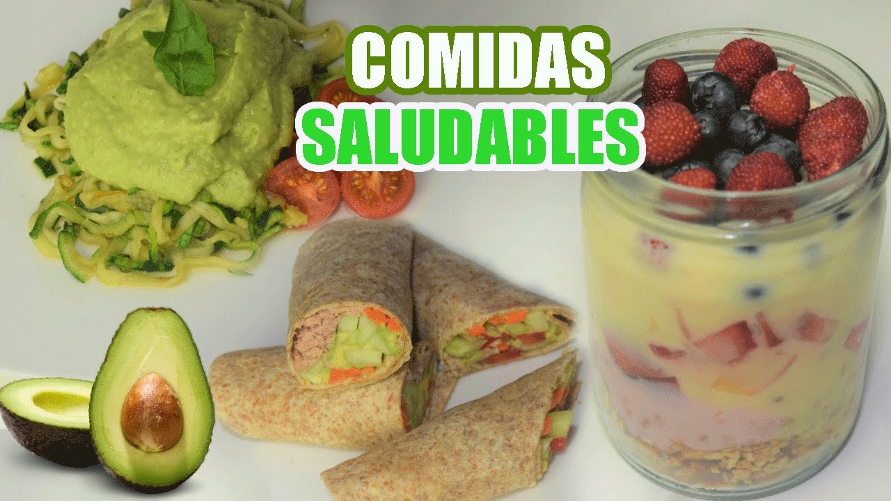 COMIDAS SALUDABLES ?Para bajar de PESO? DESAYUNO ?ALMUERZO Y CENA ?  Fashion bycarol - YouTube