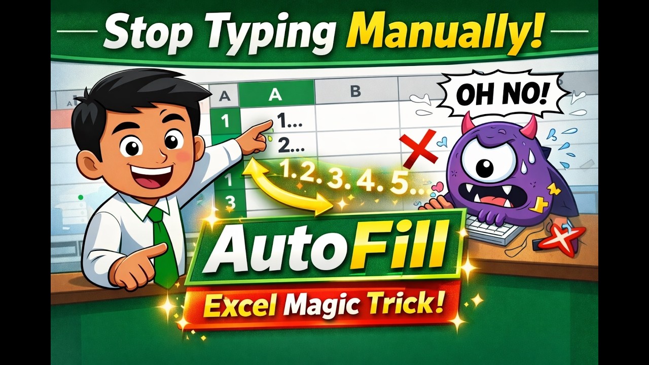 AutoFill & Series in Excel | Excel Magic Trick for Beginners - YouTube
