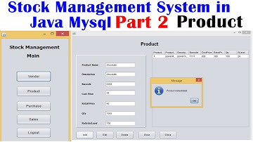 Stock Management System in Java Mysql Part 2