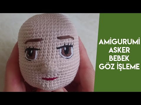 #amigurumiSoldier #amigurumiEye  asker bebek kolay göz işleme