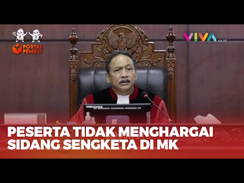 TEGAS! Ketua MK Semport Peserta Sidang Sengketa Pilpres yang Main HP