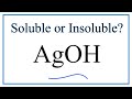 Solubility of Hydroxide Compounds