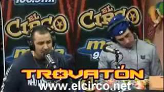 Tiraera en el Trovaton Yomo vs Edgardo Rivera en El Circo de La Mega