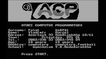 ATARI 8BIT XL XE First Explosion   Part II ANOTHER DEMO 1996 ACP Software Mad Soft Atari Klub Pa Clu