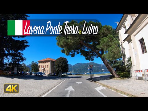 Driving from Lavena Ponte Tresa to Luino on the Lago Maggiore in Italy 🇮🇹