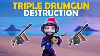 TRIPLE DRUM GUN DESTRUCTION!