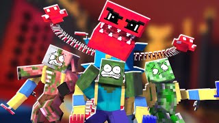 Monster School but it&#39;s Project Playtime Challenge! (VS Boxy Boo Minecraft Animation)