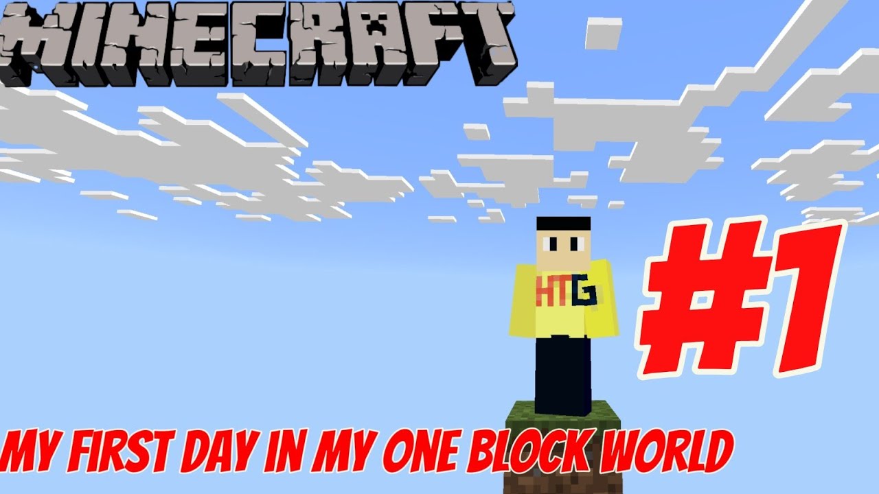 My first Day in my One block world π gameplay#1 - YouTube