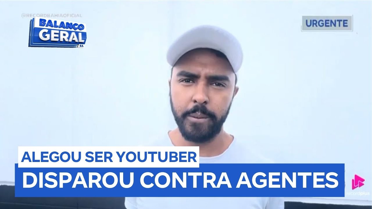 Youtuber troca tiros com a polícia em Feira de Santana (BA)
