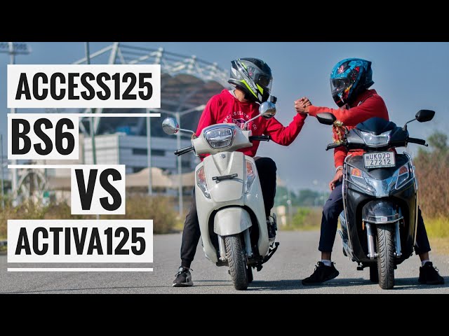 2021 Access 125 BS6 Vs 2021 Activa 125 BS6 Drag race | Suzuki Vs Honda scooters | Shocking results ! class=