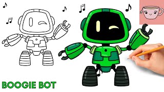 How To Draw Boogie Bot | Poppy Playtime Toy | Cute Easy Step By Step Drawing Tutorial