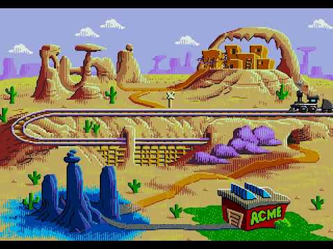 прохождение Desert Demolition Starring Road Runner and Wile E  Coyote за койота (SMD)