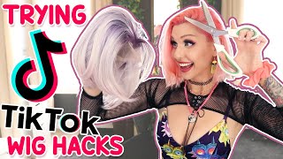 HOW TO CUT LACE ON LACE FRONT WIGS | TikTok ZigZag Scissors Hack | Alexa&#39;s Wig Series #11