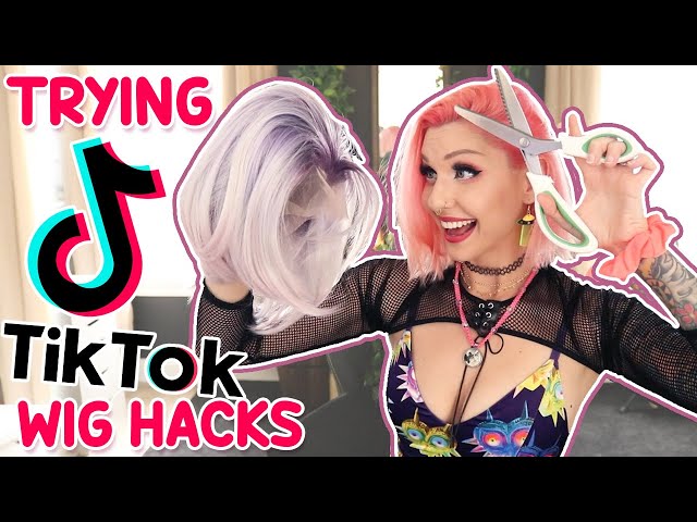 HOW TO CUT LACE ON LACE FRONT WIGS, TikTok ZigZag Scissors Hack