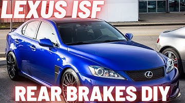 Lexus ISF rear brake pads replacement with Winmax W2