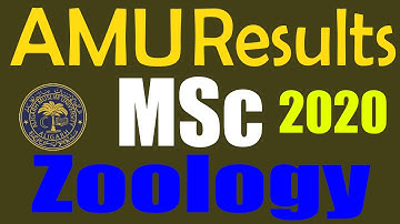 AMU MSc Zoology Results 2020 | Admission of Aligarh Muslim University