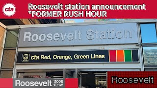 CTA Roosevelt (Red) station announcement 