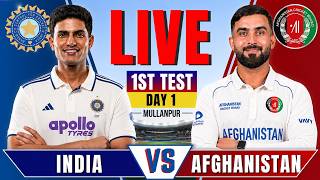 🔴Live - IND vs AFG 1st Test, Day- 1 Live Score & Commentary | India vs Afghanistan Live Watchalong