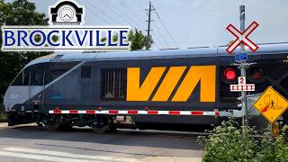 [4K] Compilation of VIA Trains in Brockville 2!