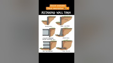 RETAINING WALL TYPES #shorts #civilengineering065 #viral
