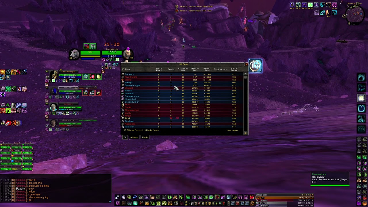 Alliance vs Horde Mixed 15v15 EOTS @Warmane