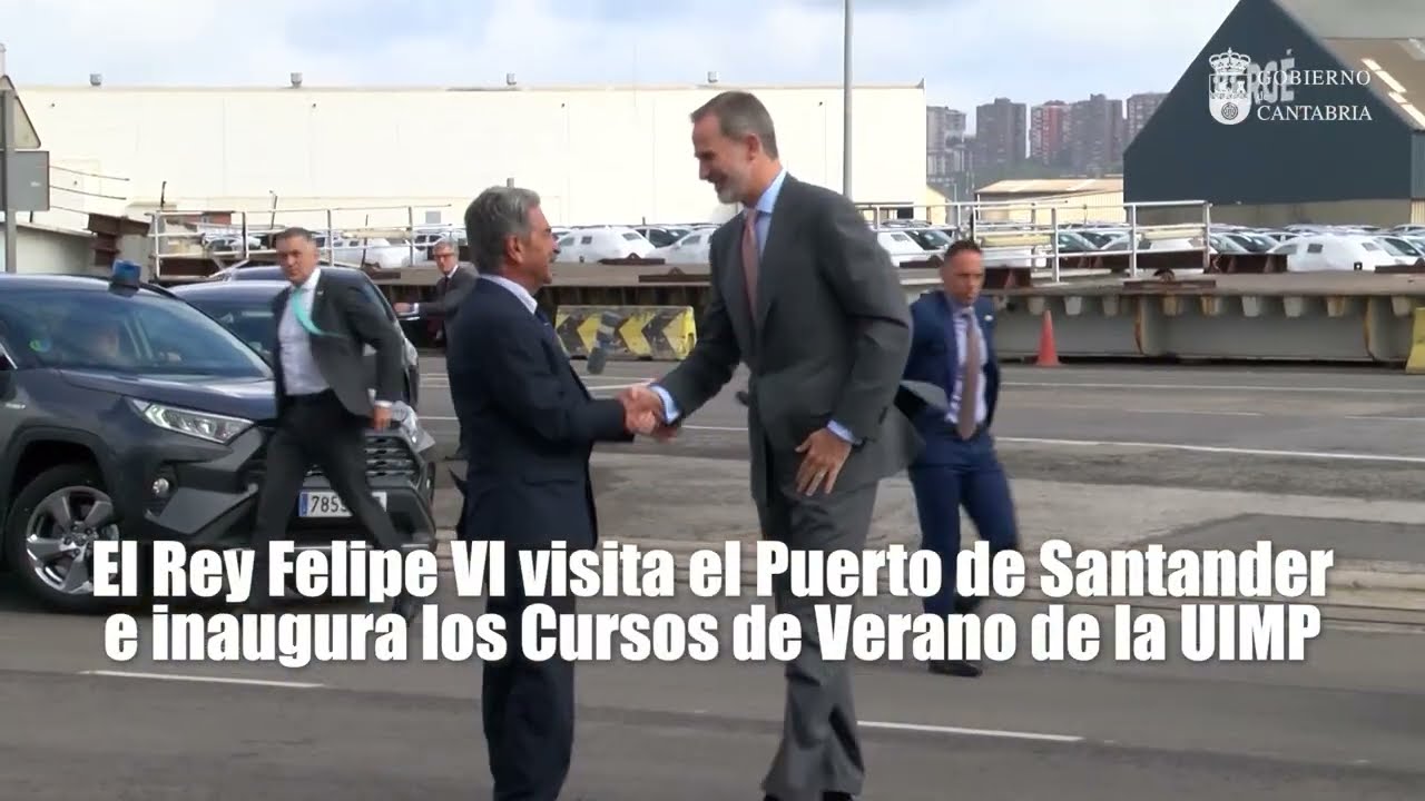 Miguel Ángel Revilla da la bienvenida a Cantabria a Felipe VI y asegura que “tenemos un buen Rey”