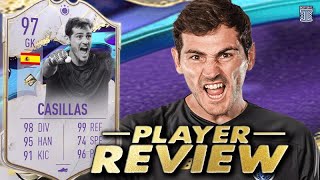 5⭐ WEAK FOOT 97 COVER STAR ICON CASILLAS SBC PLAYER REVIEW - FIFA 23 ULTIMATE TEAM