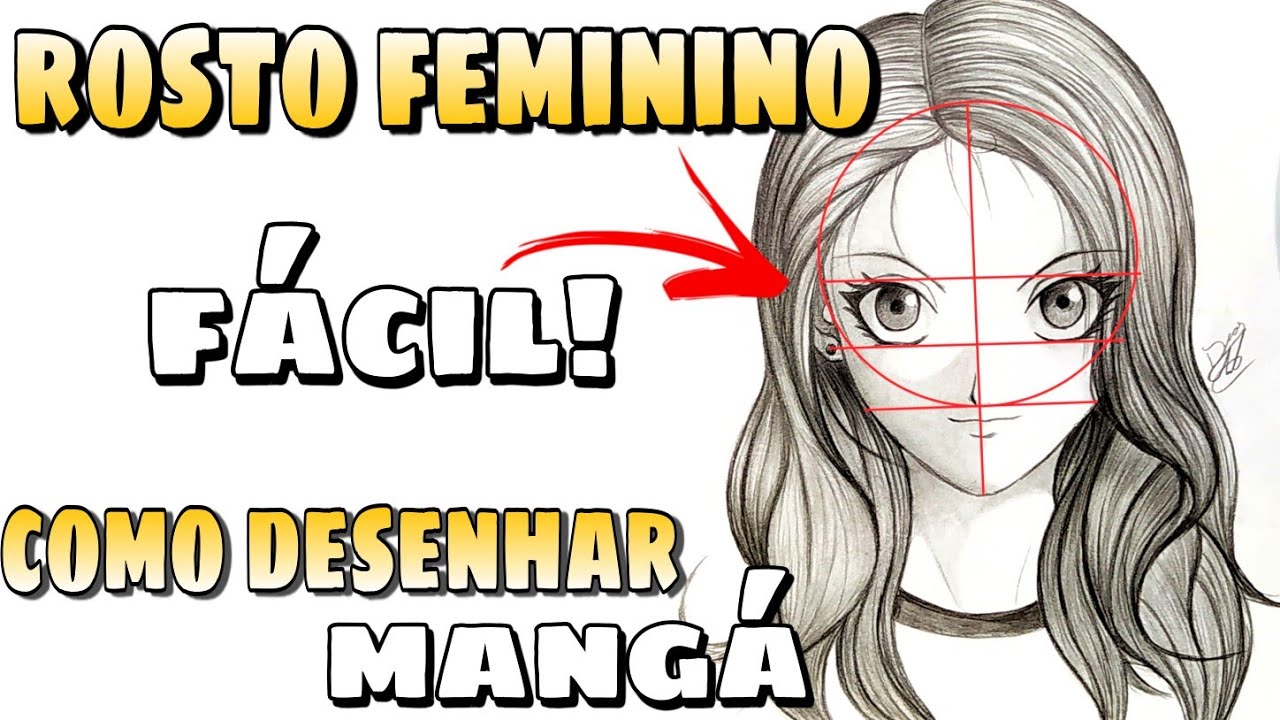 Como Desenhar Olhos Femininos De Anime e Mangá Passo a Passo