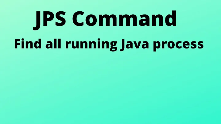 How to find all running Java process
