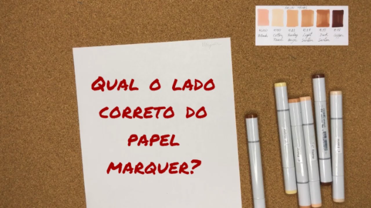 Qual o lado correto do papel marker / marquer? Como usar copic no desenho de moda