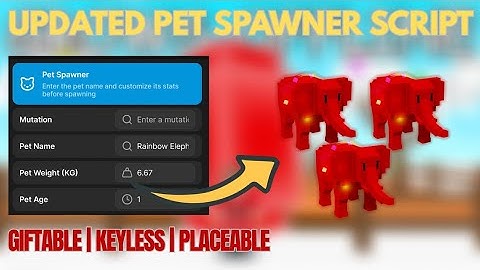 [Update] Pet Spawner Script - Grow A Garden | Keyless | No Key | Placeable