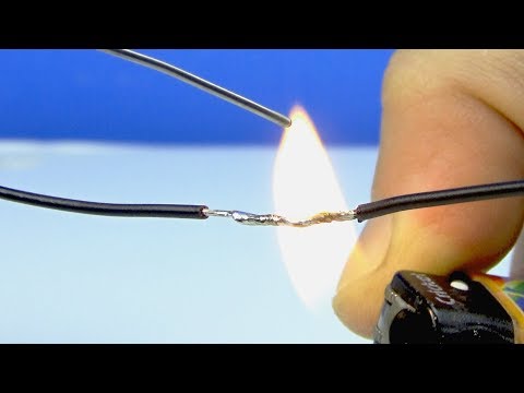 How To Solder Wires With Lighter